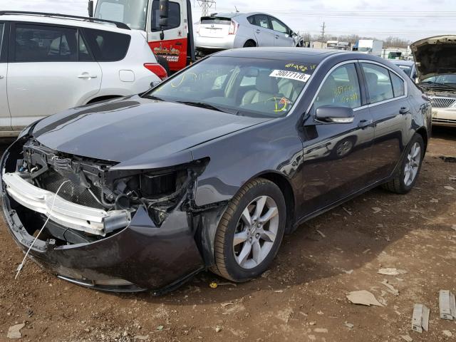 19UUA8F52CA021559 - 2012 ACURA TL GRAY photo 2