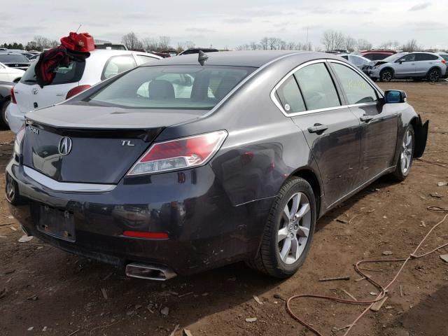 19UUA8F52CA021559 - 2012 ACURA TL GRAY photo 4