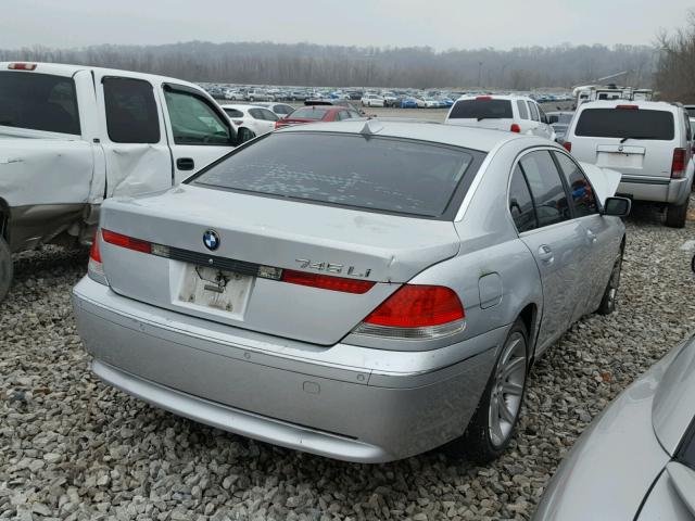 WBAGN63564DS55323 - 2004 BMW 745 LI فضي صورة 4