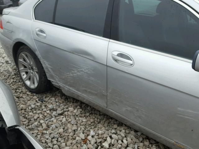 WBAGN63564DS55323 - 2004 BMW 745 LI SILVER photo 9