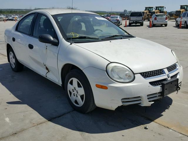 1B3ES26C65D149706 - 2005 DODGE NEON BASE WHITE photo 1