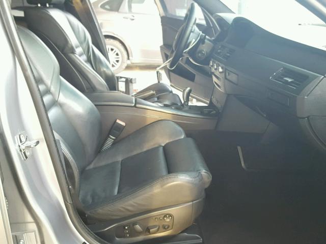 WBSNB93516B584023 - 2006 BMW M5 SILVER photo 5