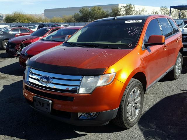 2FMDK39CX7BB63964 - 2007 FORD EDGE SEL P ORANGE photo 2