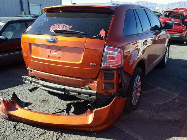 2FMDK39CX7BB63964 - 2007 FORD EDGE SEL P ORANGE photo 4