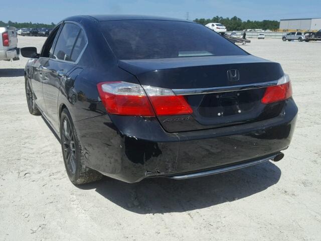 1HGCR2F34EA243684 - 2014 HONDA ACCORD LX BLACK photo 3