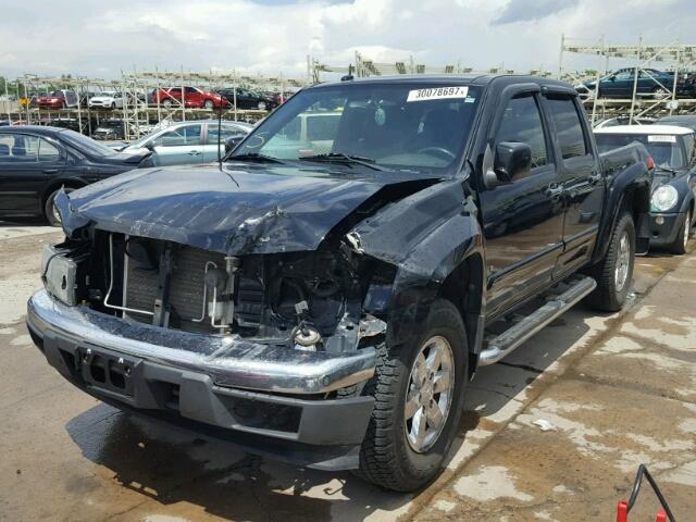 1GCDT13E098133586 - 2009 CHEVROLET COLORADO BLACK photo 2