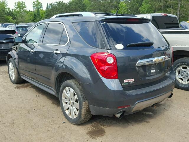 2CNFLGE51B6403666 - 2011 CHEVROLET EQUINOX LT GRAY photo 3