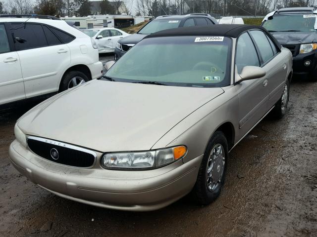 2G4WS52J821141280 - 2002 BUICK CENTURY CU BEIGE photo 2