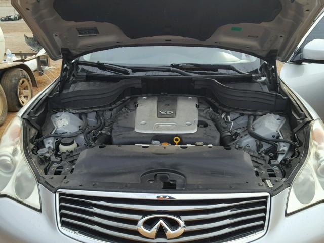 JNKAJ09E58M305223 - 2008 INFINITI EX35 BASE SILVER photo 7