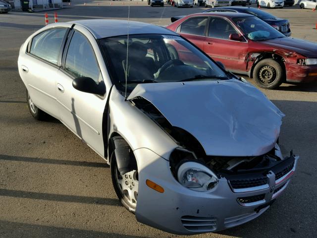 1B3ES56C65D137234 - 2005 DODGE NEON SXT SILVER photo 1