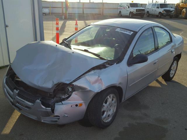 1B3ES56C65D137234 - 2005 DODGE NEON SXT SILVER photo 2