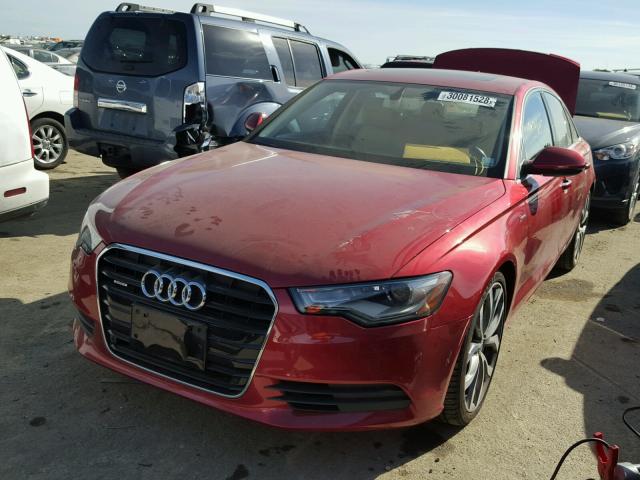 WAUFGAFC2EN073942 - 2014 AUDI A6 PREMIUM RED photo 2