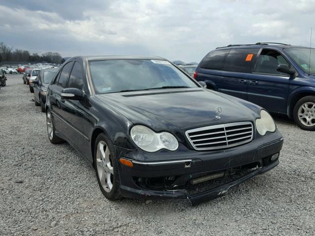 WDBRF52H17E026527 - 2007 MERCEDES-BENZ C 230 BLACK photo 1