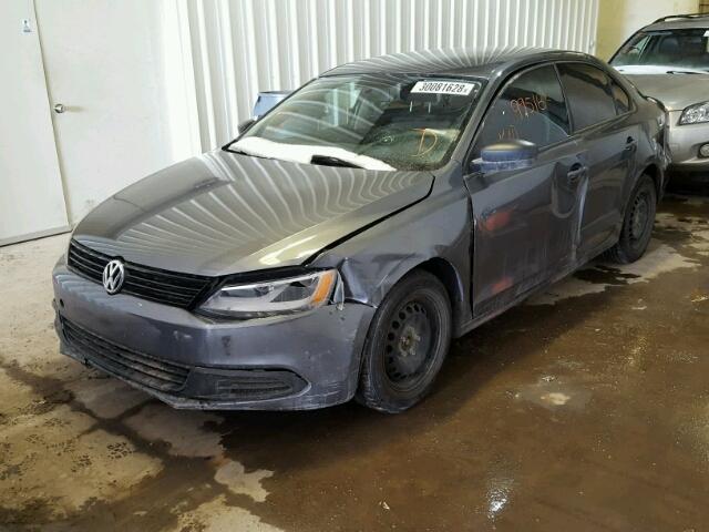 3VW2K7AJXDM449740 - 2013 VOLKSWAGEN JETTA BASE 灰色 照片 1