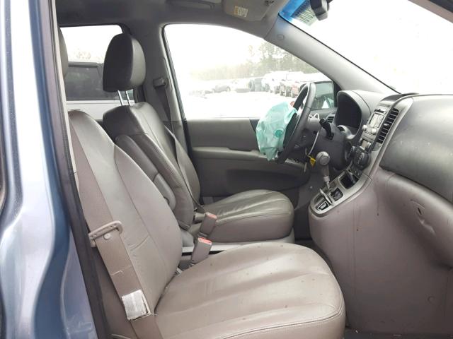 KNDMH4C34A6341634 - 2010 KIA SEDONA EX BLUE photo 5