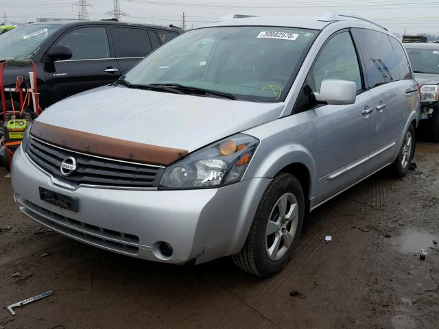 5N1BV28U97N111409 - 2007 NISSAN QUEST S SILVER photo 2