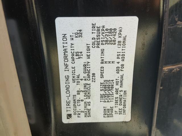 1G8ZG1278TZ295149 - 1996 SATURN SC2 GREEN photo 10