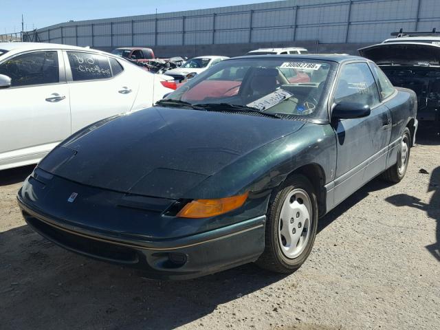 1G8ZG1278TZ295149 - 1996 SATURN SC2 GREEN photo 2