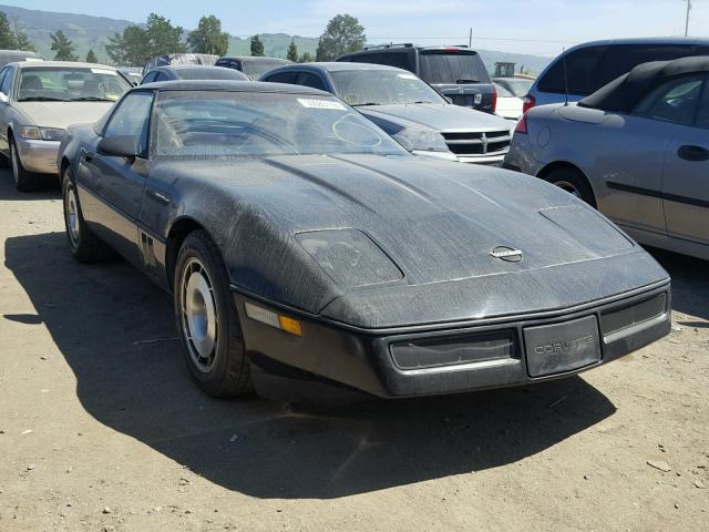 1G1YY0786G5102383 - 1986 CHEVROLET CORVETTE BLACK photo 1