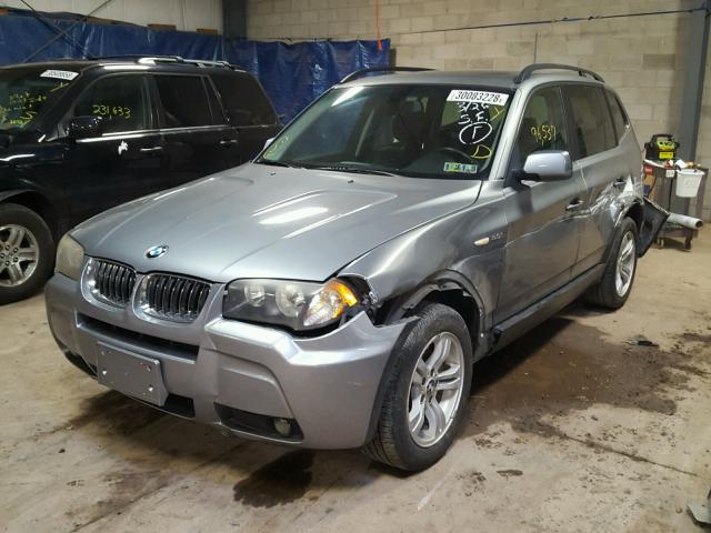 WBXPA93406WG74918 - 2006 BMW X3 3.0I GRAY photo 2