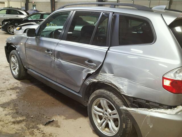 WBXPA93406WG74918 - 2006 BMW X3 3.0I GRAY photo 9