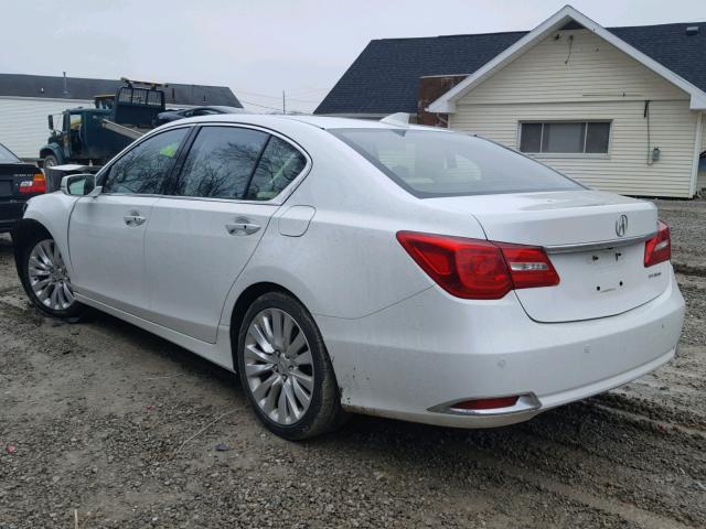 JH4KC1F97EC006264 - 2014 ACURA RLX ADVANC WHITE photo 3