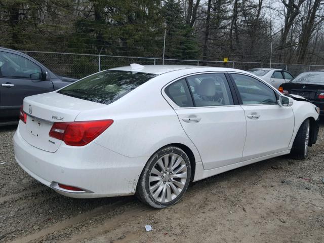 JH4KC1F97EC006264 - 2014 ACURA RLX ADVANC WHITE photo 4