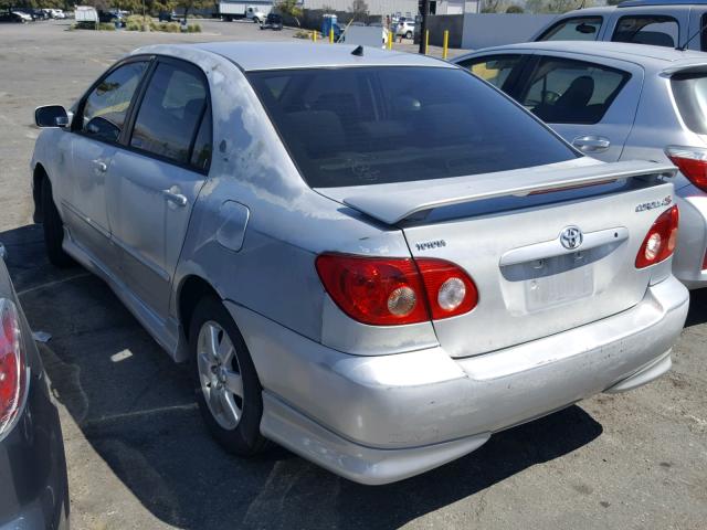 1NXBR32E05Z493392 - 2005 TOYOTA COROLLA CE SILVER photo 3