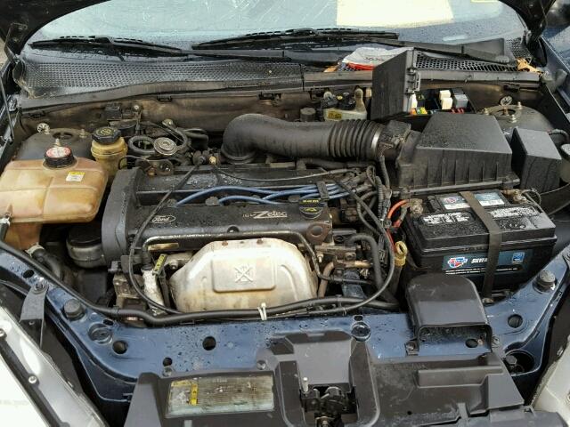 1FAHP38311W363667 - 2001 FORD FOCUS ZTS BLUE photo 7