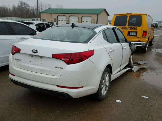 5XXGN4A73CG043723 - 2012 KIA OPTIMA EX WHITE photo 4