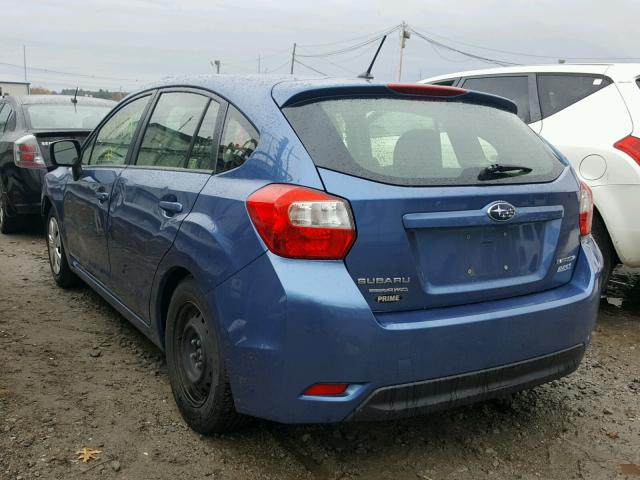 JF1GPAA64E9225274 - 2014 SUBARU IMPREZA BA BLUE photo 3