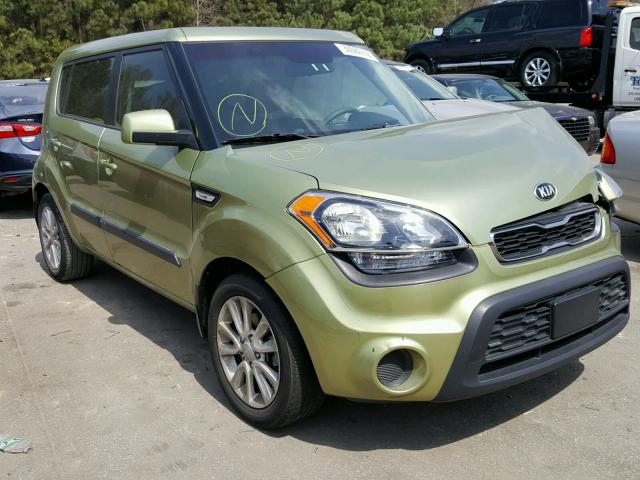 KNDJT2A50D7627540 - 2013 KIA SOUL GREEN photo 1