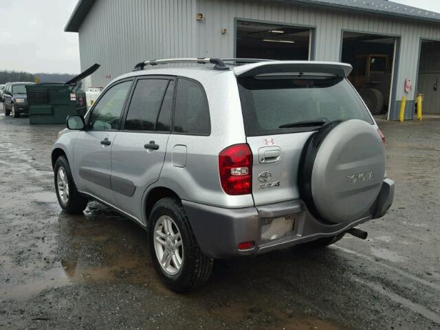 JTEGD20V140037943 - 2004 TOYOTA RAV4 SILVER photo 3