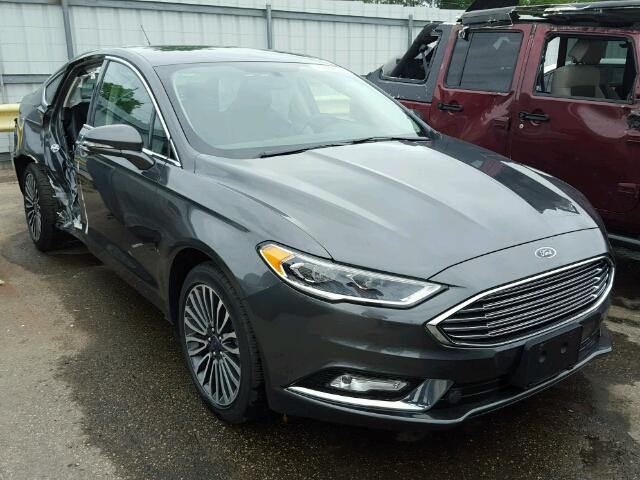 3FA6P0T92HR190157 - 2017 FORD FUSION SE GRAY photo 1