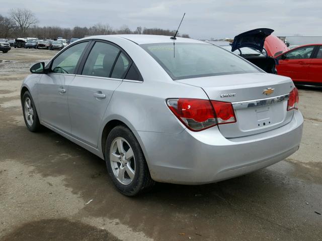 1G1PE5S98B7251585 - 2011 CHEVROLET CRUZE LT SILVER photo 3