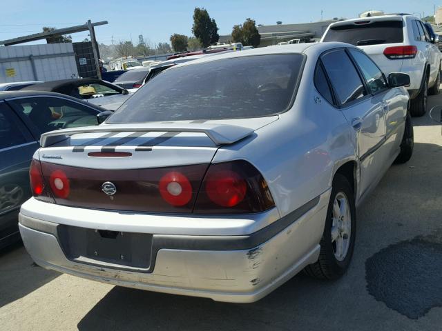 2G1WF52EX39389960 - 2003 CHEVROLET IMPALA SILVER photo 4