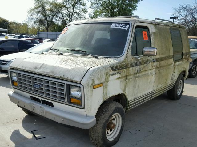 1FTDE14N6HHA18725 - 1987 FORD ECONOLINE WHITE photo 2