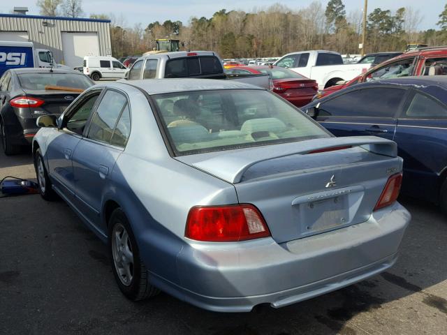 4A3AA46G03E111777 - 2003 MITSUBISHI GALANT ES BLUE photo 3