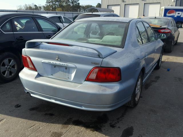 4A3AA46G03E111777 - 2003 MITSUBISHI GALANT ES BLUE photo 4