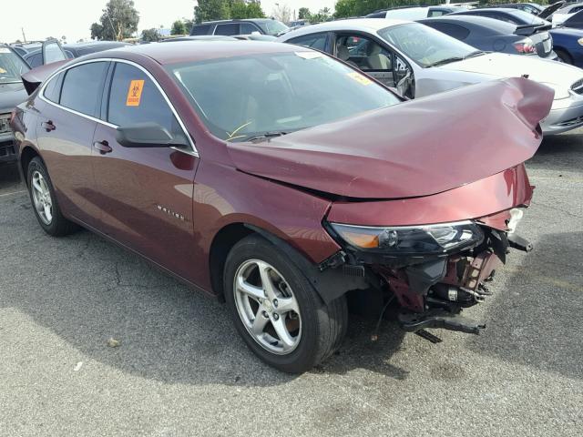 1G1ZB5ST6GF306402 - 2016 CHEVROLET MALIBU LS წითელი ფოტო 1
