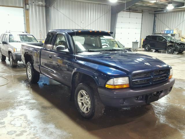 1D7HG12XX3S363385 - 2003 DODGE DAKOTA SXT BLUE photo 1