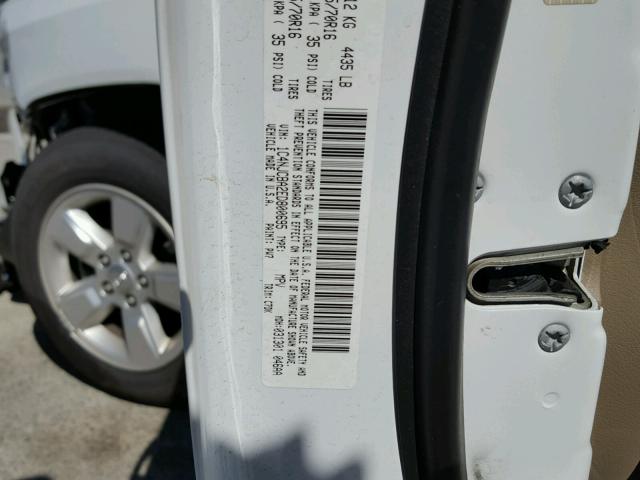 1C4NJCBA2ED800695 - 2014 JEEP COMPASS SP WHITE photo 10