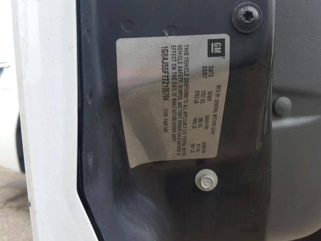 1G8AJ55F77Z195784 - 2007 SATURN ION LEVEL 白色 照片 10