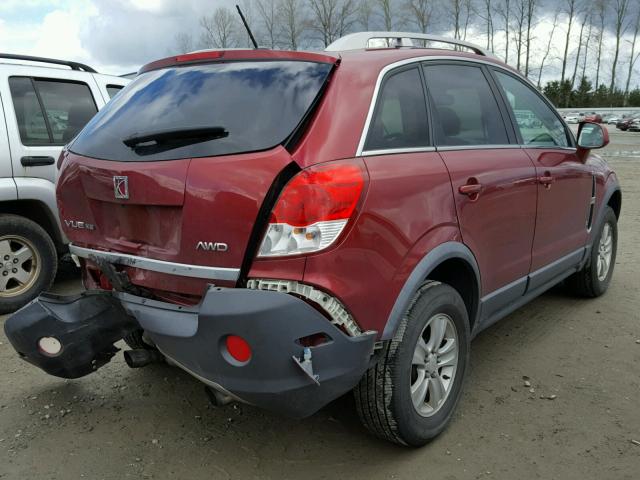 3GSDL43N28S530700 - 2008 SATURN VUE XE RED photo 4