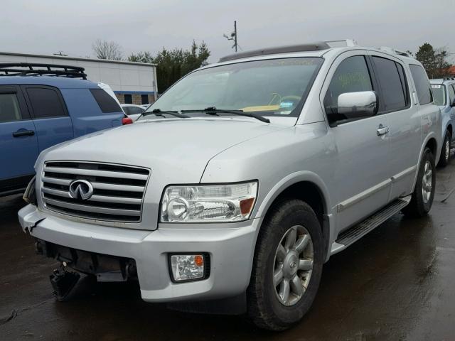 5N3AA08C05N809415 - 2005 INFINITI QX56 SILVER photo 2