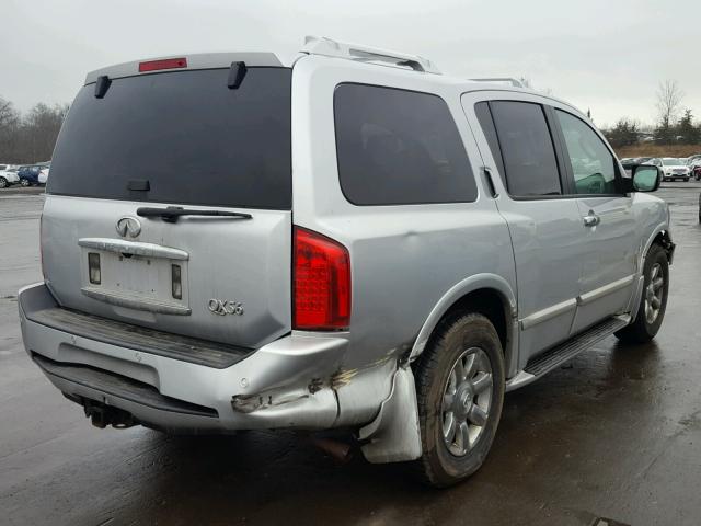 5N3AA08C05N809415 - 2005 INFINITI QX56 SILVER photo 4