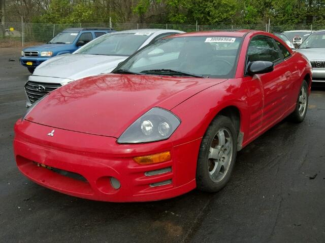 4A3AC44G93E030466 - 2003 MITSUBISHI ECLIPSE GS RED photo 2