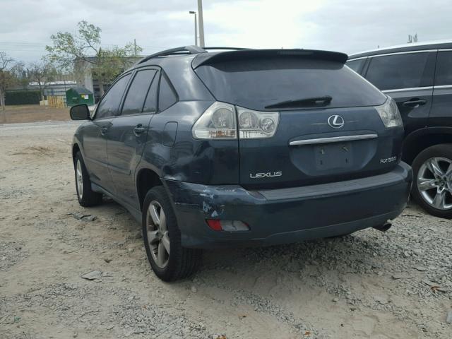 JTJHA31U140067230 - 2004 LEXUS RX 330 GREEN photo 3