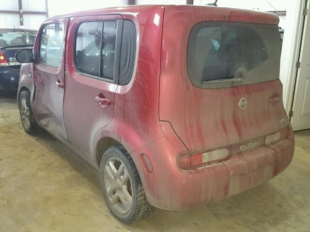 JN8AZ28R09T111852 - 2009 NISSAN CUBE BASE RED photo 3