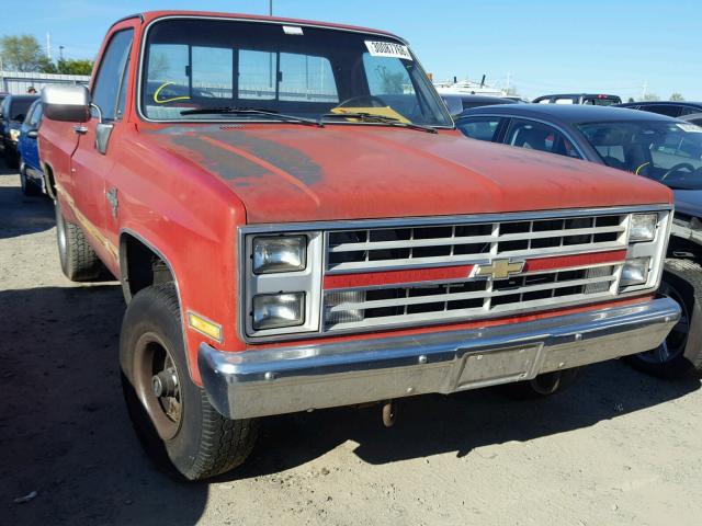 1GCEK14H0GJ156758 - 1986 CHEVROLET K10 RED photo 1